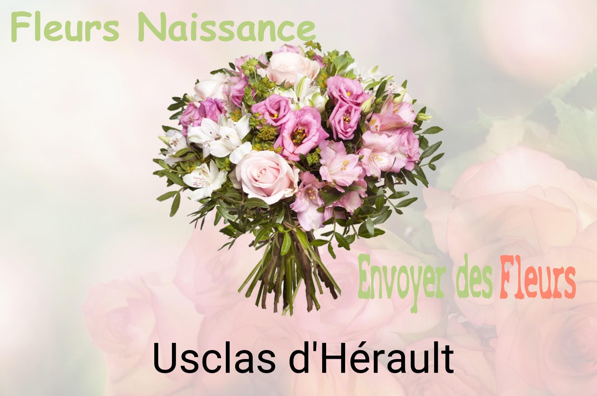 Bouquet de fleurs de naissance livré à Usclas-d'Hérault